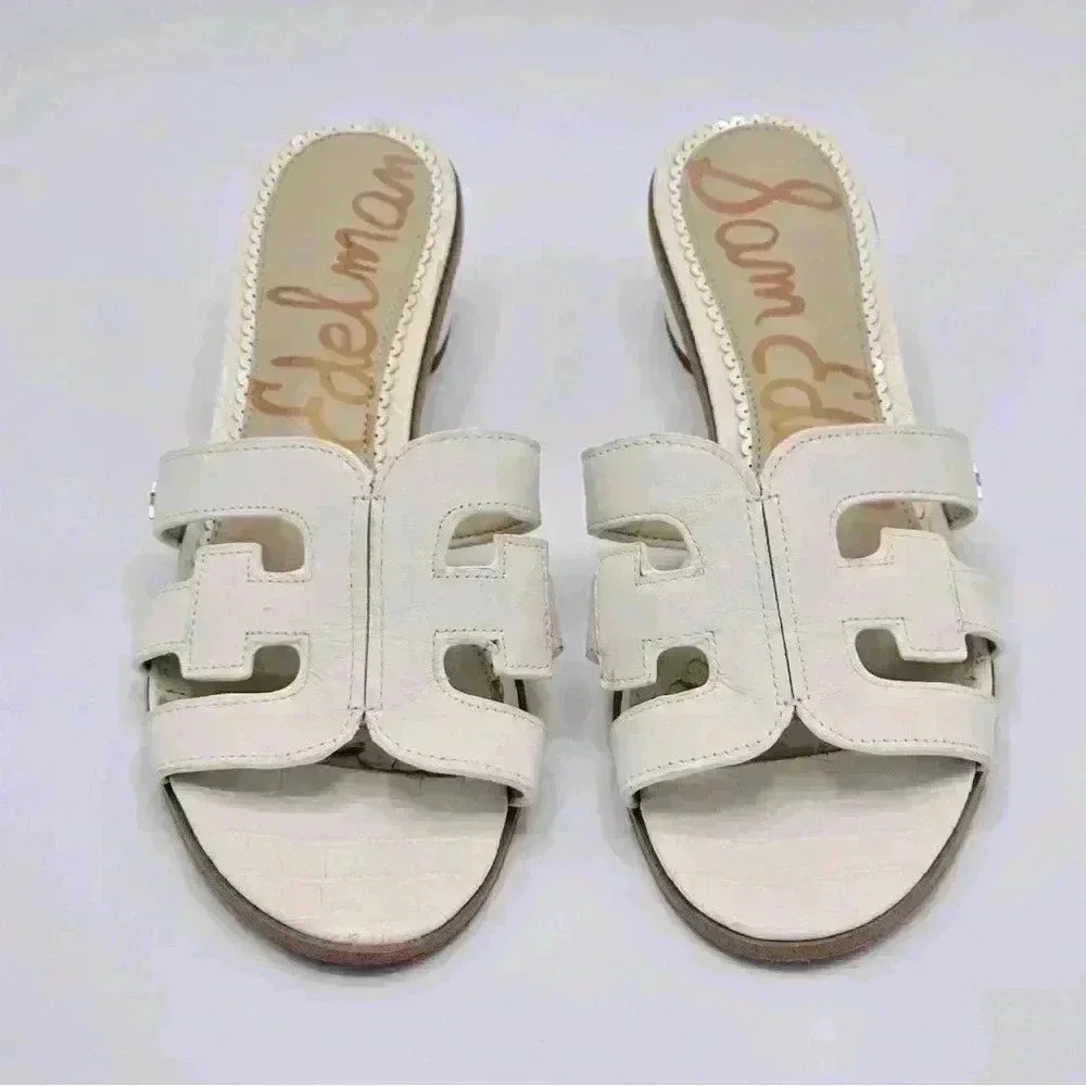 Sam Edelman white sandals, 7 1/2